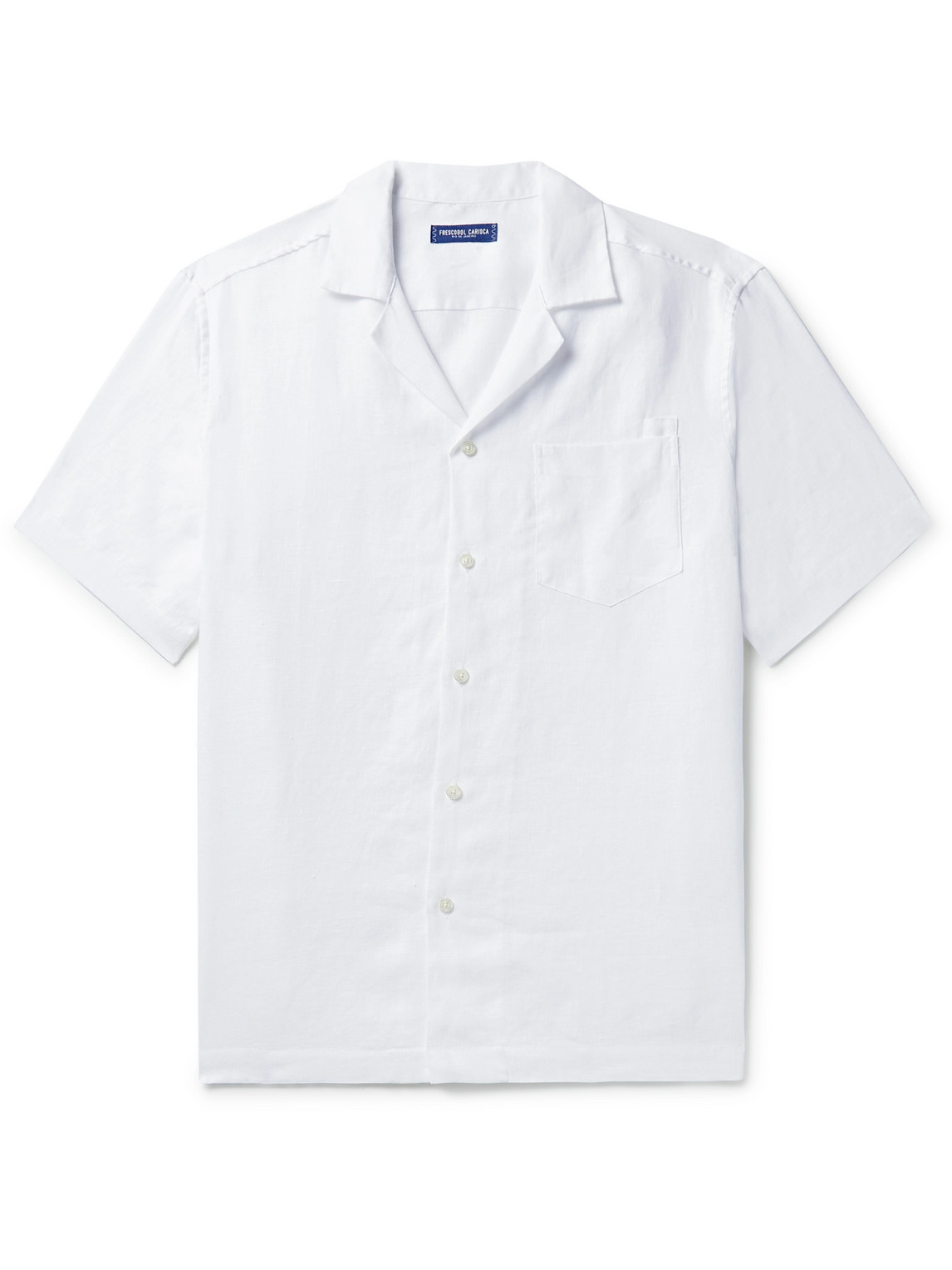 Frescobol Carioca - Angelo Camp-Collar Linen Shirt - Men - White - XL von Frescobol Carioca