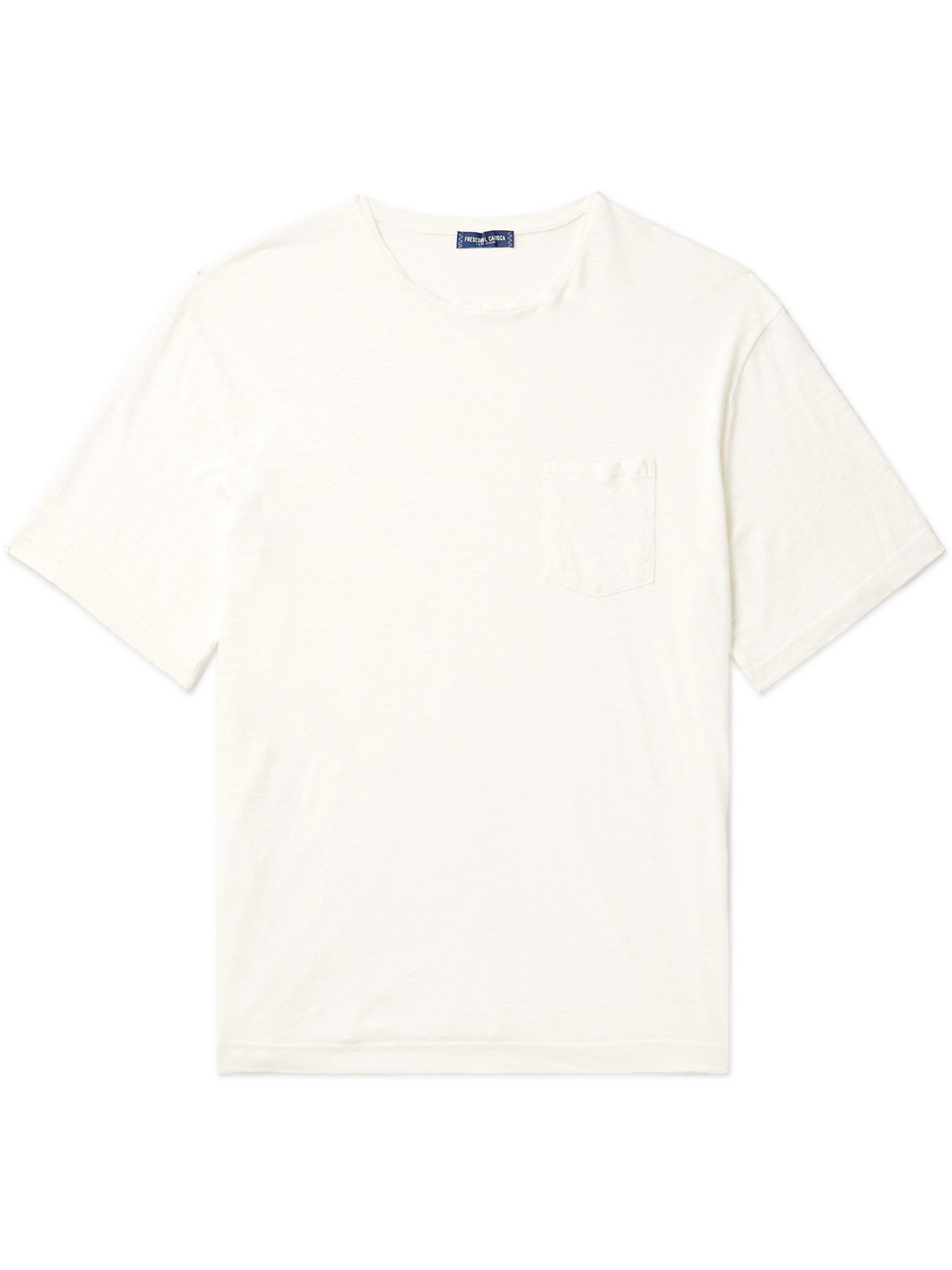 Frescobol Carioca - Carmo Linen T-Shirt - Men - White - M von Frescobol Carioca