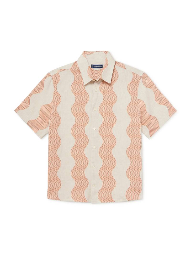 Frescobol Carioca - Castro Striped Linen Shirt - Men - Neutrals - M von Frescobol Carioca