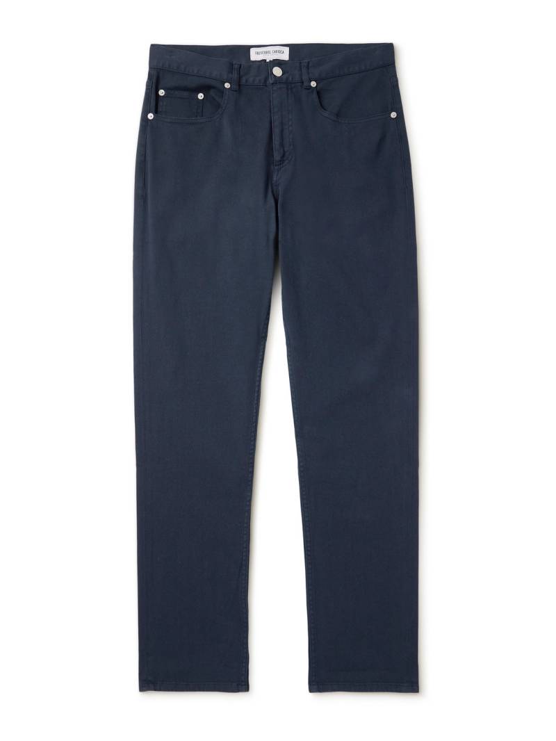 Frescobol Carioca - Columbo Straight-Leg Cotton-Blend Twill Trousers - Men - Blue - UK/US 34 von Frescobol Carioca