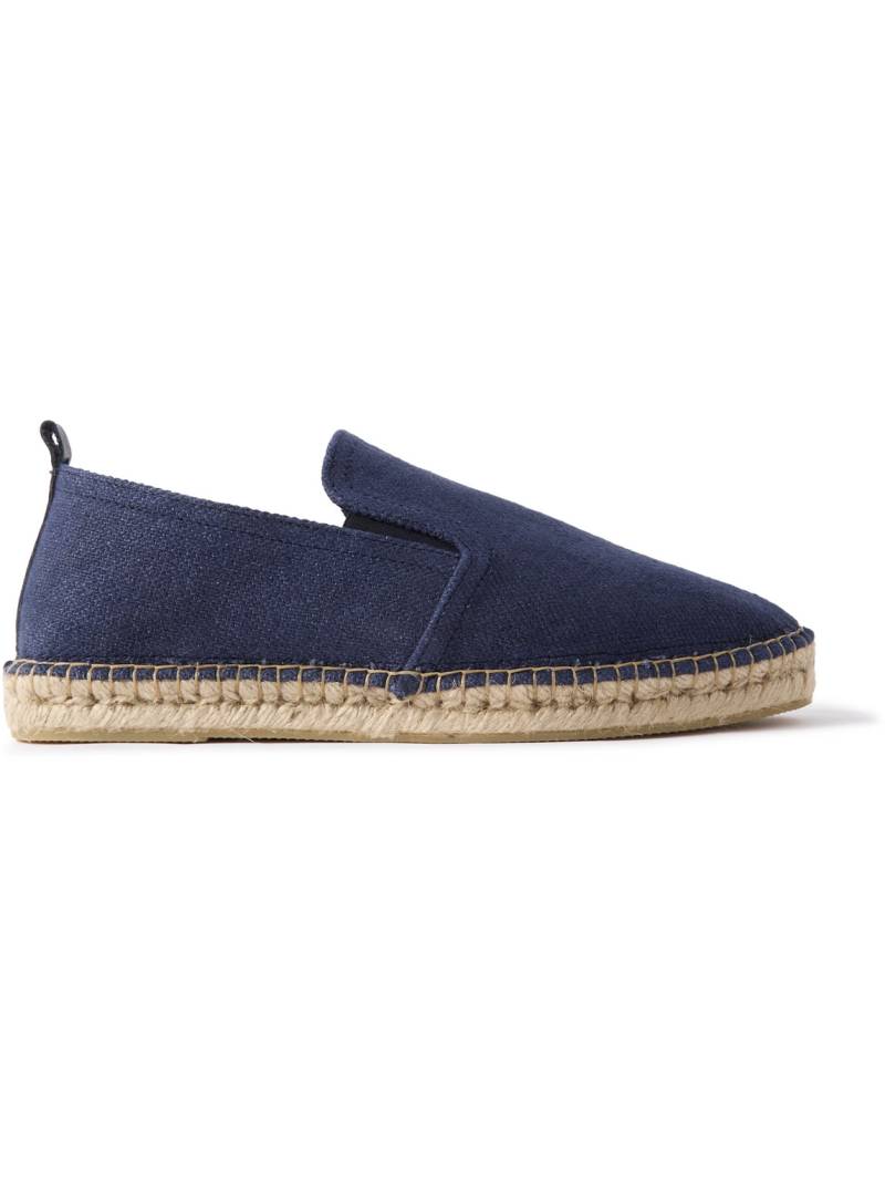Frescobol Carioca - Emmanuel Recycled-Linen Espadrilles - Men - Blue - EU 45 von Frescobol Carioca