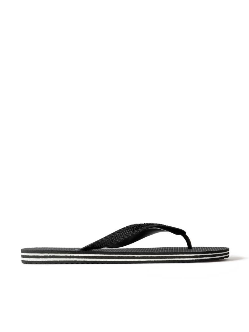 Frescobol Carioca - Fabio Logo-Embossed Rubber Flip Flops - Men - Black - EU 41-42 von Frescobol Carioca