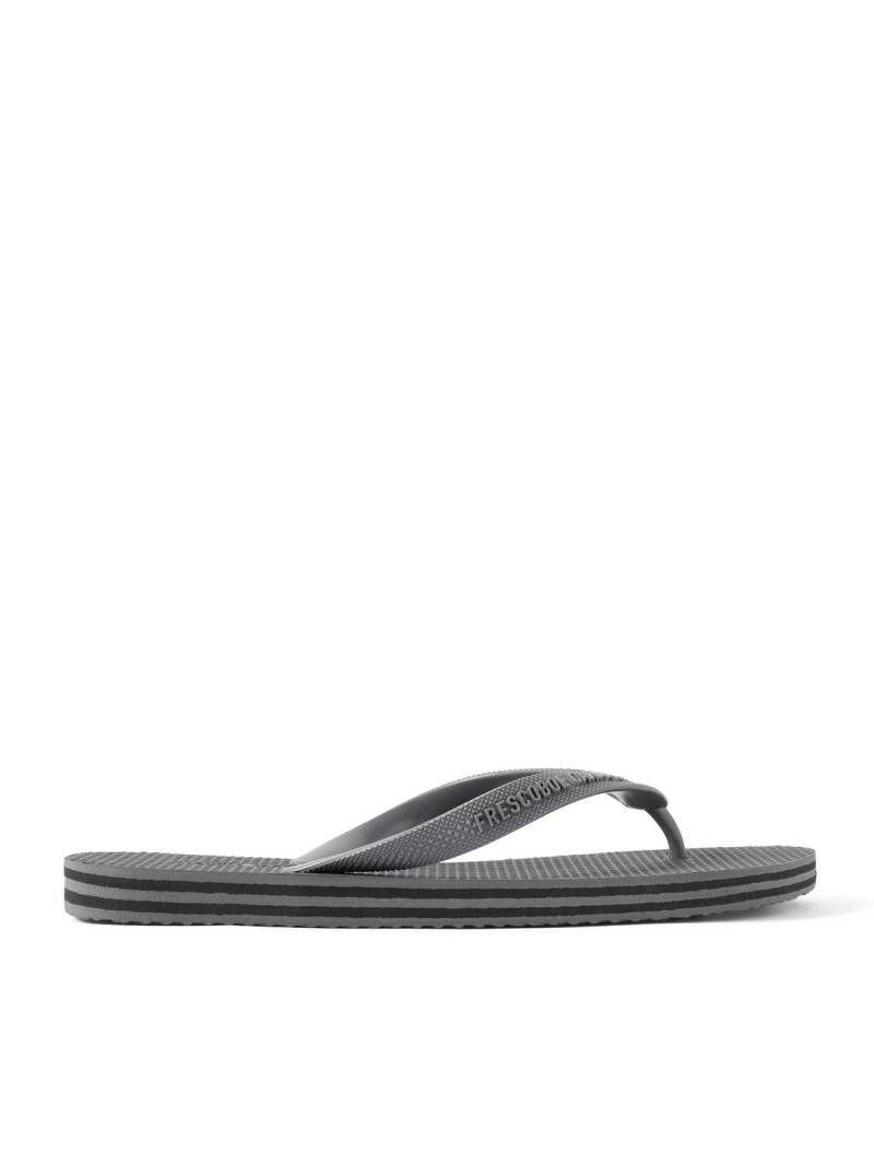Frescobol Carioca - Fabio Logo-Embossed Rubber Flip Flops - Men - Gray - EU 41-42 von Frescobol Carioca