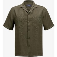 Frescobol Carioca  - Flavio Palmeira Embroidered Leinenhemd | Herren (L) von Frescobol Carioca
