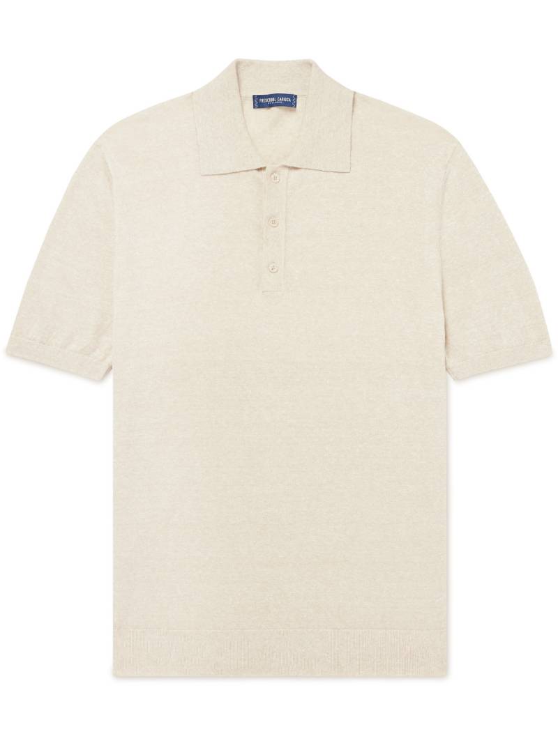 Frescobol Carioca - Linen Polo Shirt - Men - Neutrals - XL von Frescobol Carioca
