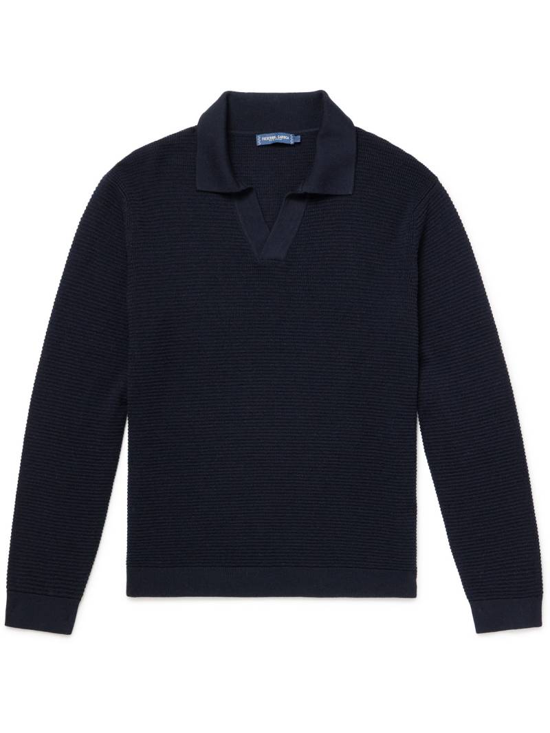 Frescobol Carioca - Orlando Merino Wool Polo Sweater - Men - Blue - M von Frescobol Carioca