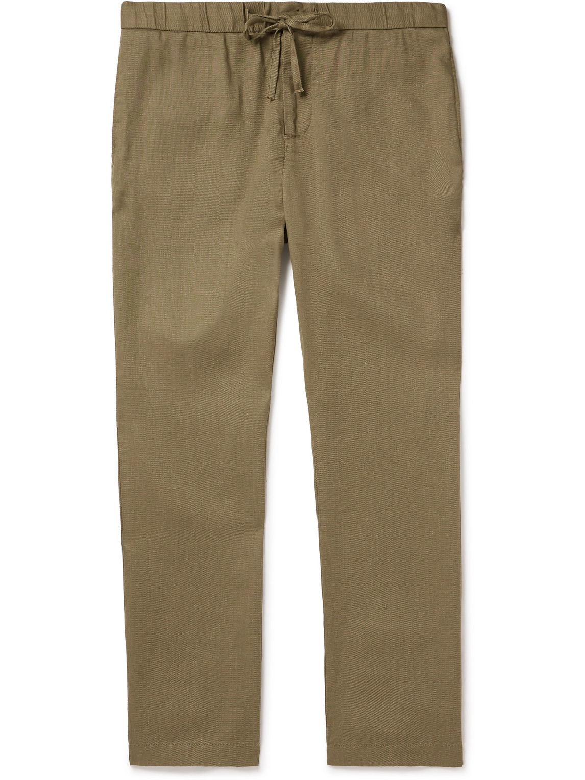 Frescobol Carioca - Oscar Straight-Leg Linen and Cotton-Blend Drawstring Trousers - Men - Green - UK/US 30 Frescobol Carioca - Oscar Straight-Leg Linen and Cotton-Blend Drawstring Trousers - Men - Green - UK/US 30 von Frescobol Carioca
