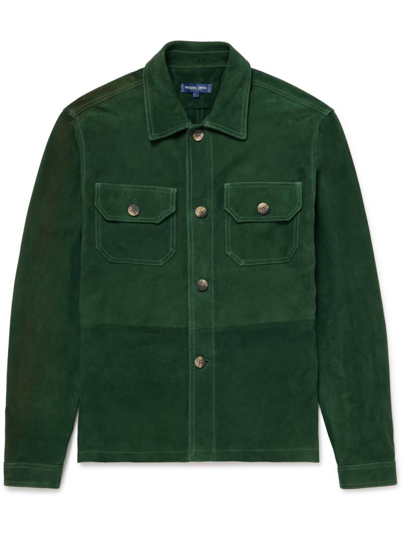 Frescobol Carioca - Ravi Suede Overshirt - Men - Green - L von Frescobol Carioca