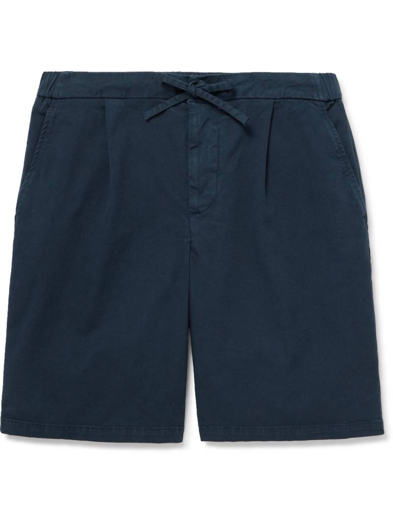 Frescobol Carioca - Sergio Straight-Leg Lyocell, Linen and Cotton-Blend Shorts - Men - Blue - UK/US 38 von Frescobol Carioca