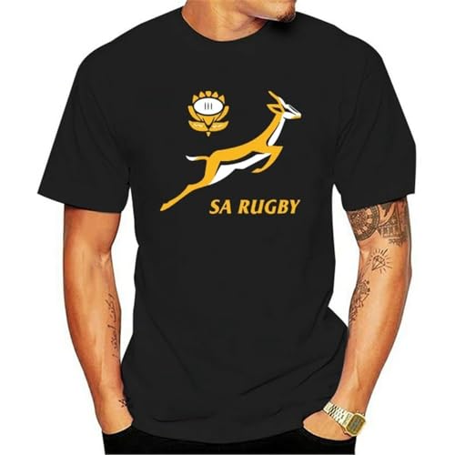 Men Short Sleeve Tshirt Springbok Rugby South Africa T Shirt Black L Black L Men Short Sleeve Tshirt Springbok Rugby South Africa T Shirt Black L Black L von Fresh Grauitational