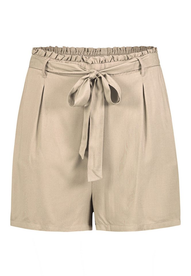 Fresh Made Shorts Mit Bindeband und elastischem Bund, kurze Bermuda Paperbag-Shorts von Fresh Made