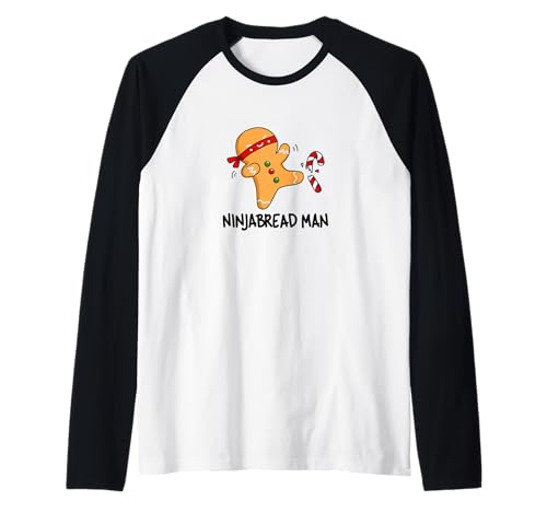 Lustiger Lebkuchen-Ninjabread-Man, süße Keks-Backliebhaber Raglan Lustiger Lebkuchen-Ninjabread-Man, süße Keks-Backliebhaber Raglan von Fresh Out the Oven