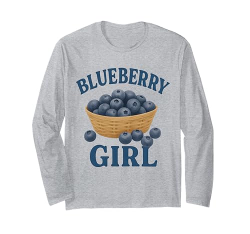 Blaubeerfrucht-ästhetisches Design für Mädchen und Frauen Langarmshirt Blaubeerfrucht-ästhetisches Design für Mädchen und Frauen Langarmshirt von Fresh Summer Blueberries Girly Design