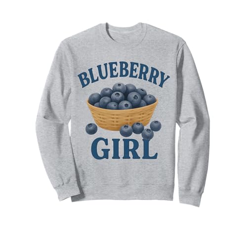 Blaubeerfrucht-ästhetisches Design für Mädchen und Frauen Sweatshirt Blaubeerfrucht-ästhetisches Design für Mädchen und Frauen Sweatshirt von Fresh Summer Blueberries Girly Design