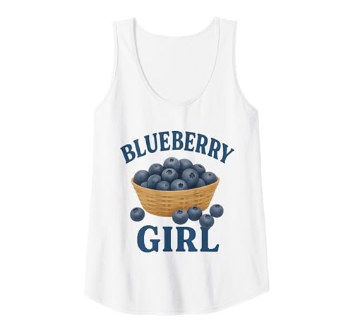 Damen Blaubeerfrucht-ästhetisches Design für Mädchen und Frauen Tank Top Damen Blaubeerfrucht-ästhetisches Design für Mädchen und Frauen Tank Top von Fresh Summer Blueberries Girly Design