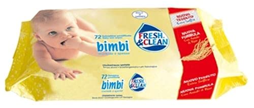 FRESH & CLEAN Fresh Clean Babytücher Set 12 x 72 Nachfüllpackung Gelb Hygiene und Babypflege von Fresh & Clean