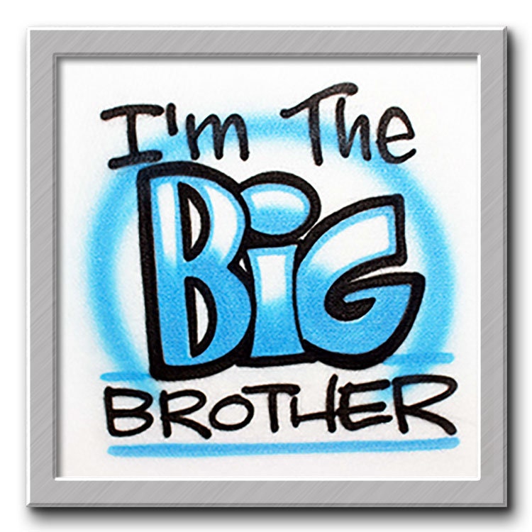 Airbrush T-Shirt Big Brother Farbe Nach Wahl von FreshAirShirts