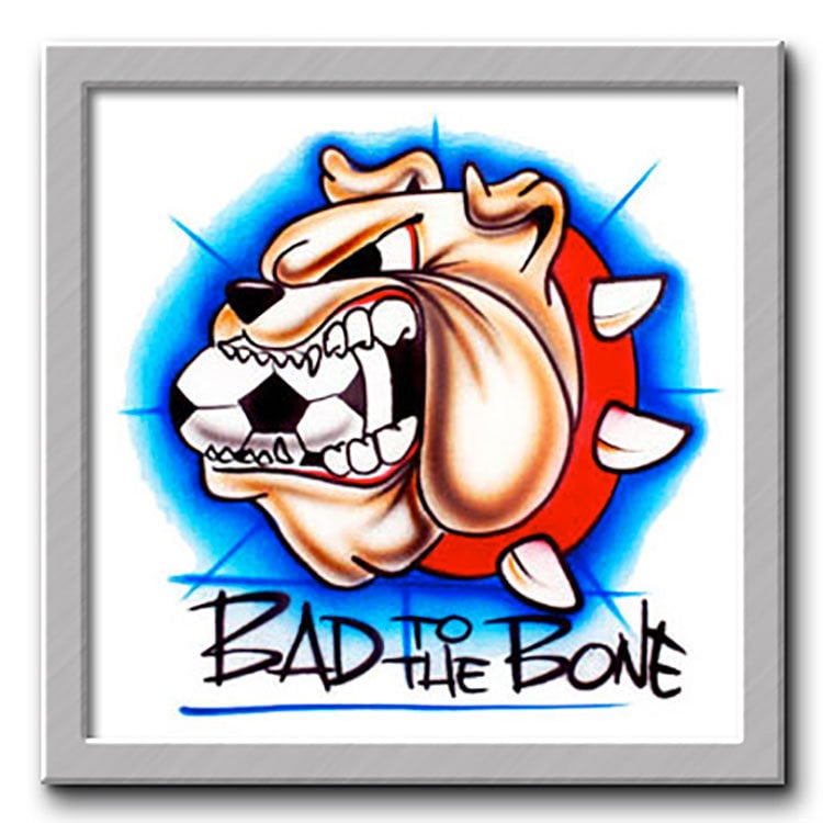 Airbrush T-Shirt Bulldogge Fußball Sie Wählen Namen Airbrush T-Shirt Bulldogge Fußball Sie Wählen Namen von FreshAirShirts