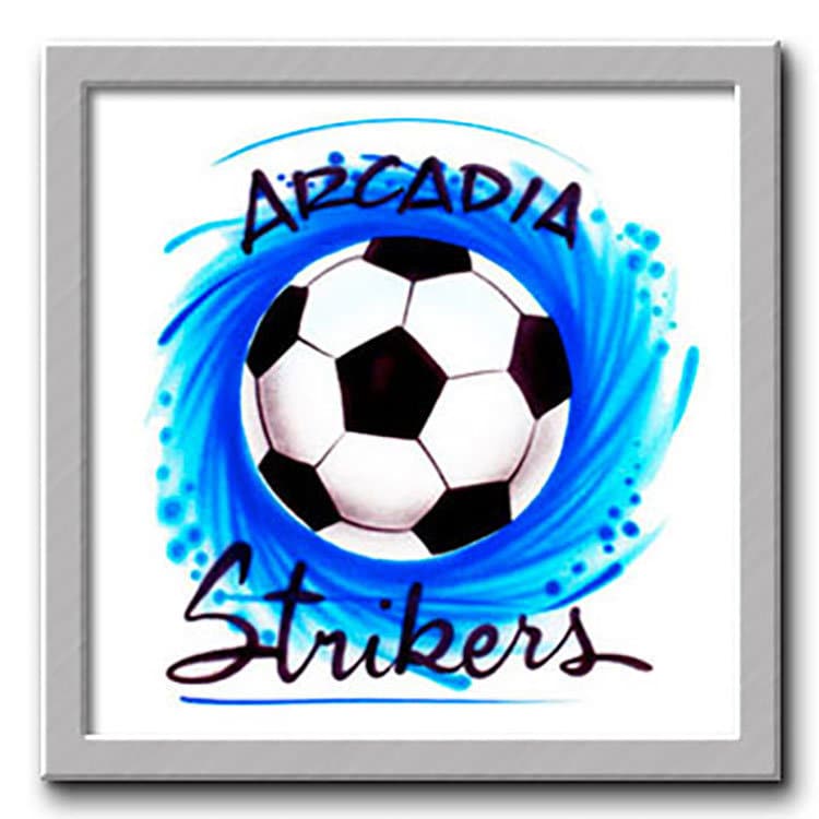 Airbrush T-Shirt Fußball Dein Name Airbrush T-Shirt Fußball Dein Name von FreshAirShirts