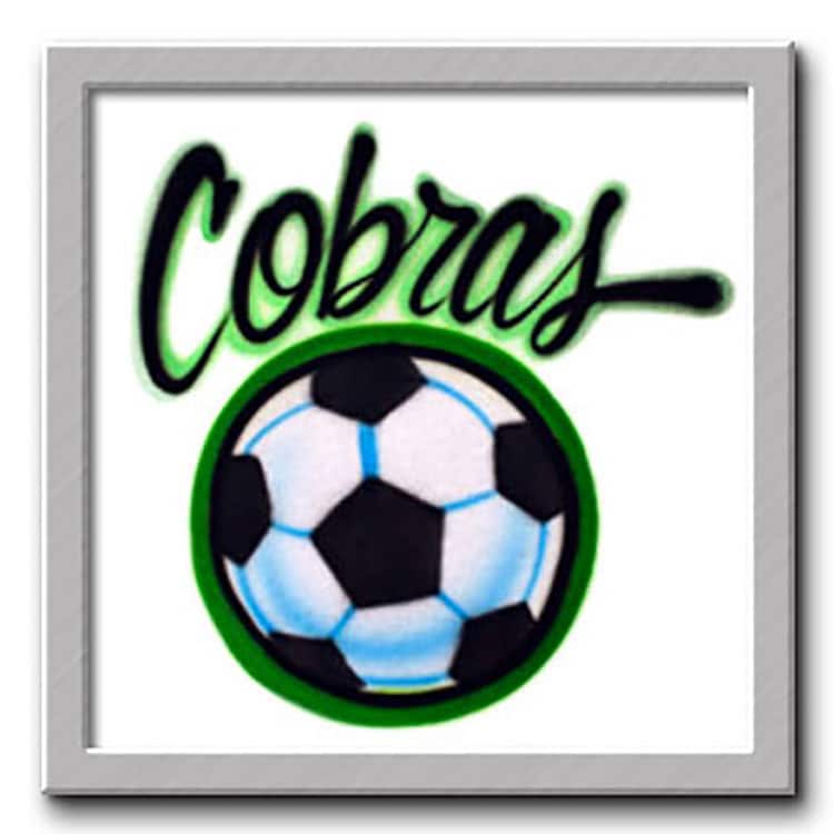 Airbrush T-Shirt Fußball Dein Name von FreshAirShirts