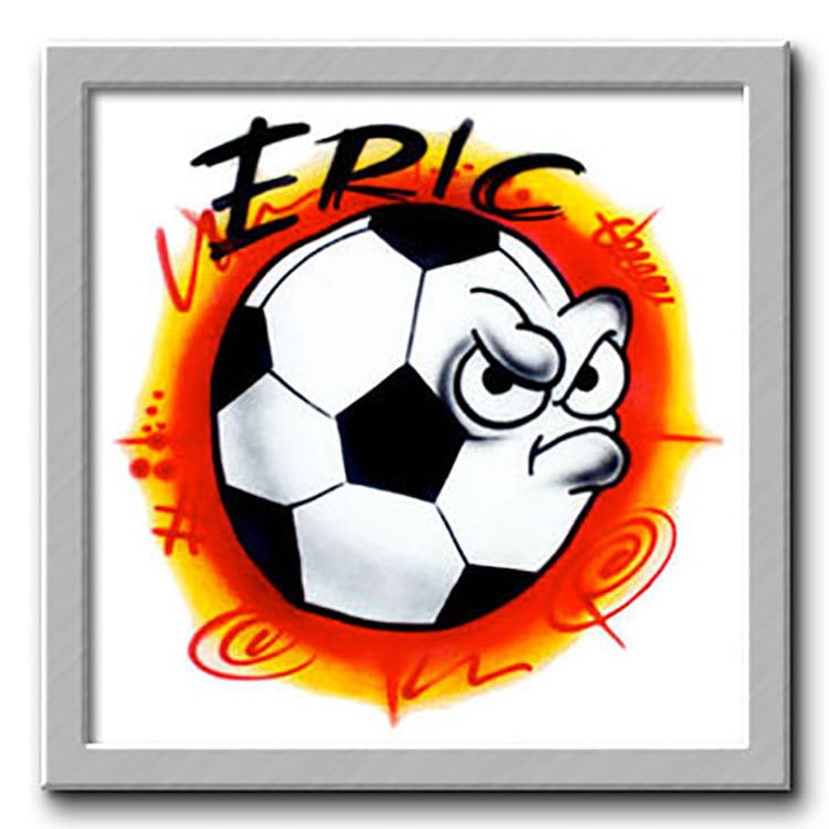 Airbrush T-Shirt Fußball Dein Name Airbrush T-Shirt Fußball Dein Name von FreshAirShirts