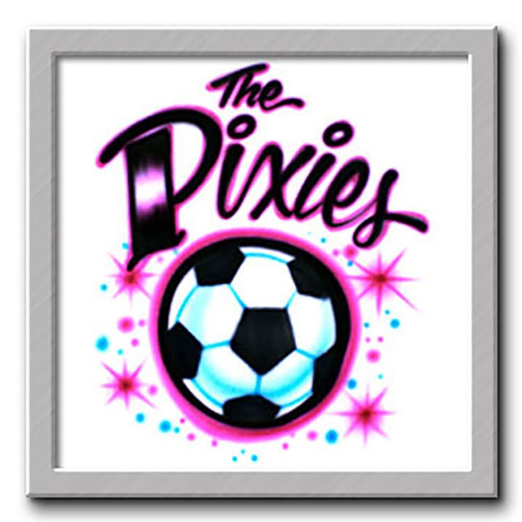 Airbrush T-Shirt Fußball Wichtel Dein Name von FreshAirShirts