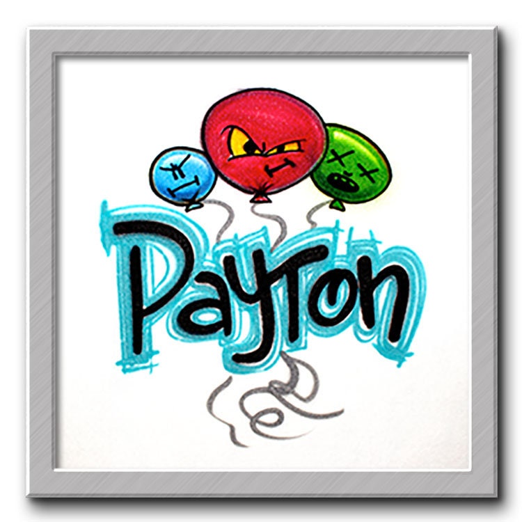 Airbrush T-Shirt Ihr Name Sie Wählen Eine Farbe von FreshAirShirts