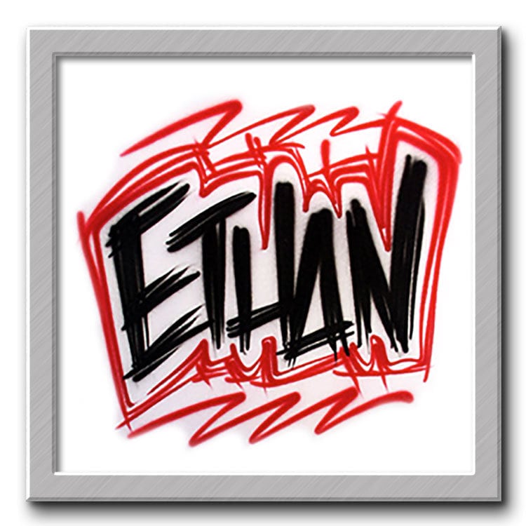 Airbrush T-Shirt Kratzer Namen Design Sie Wählen Farbe Personalisieren Graffiti von FreshAirShirts