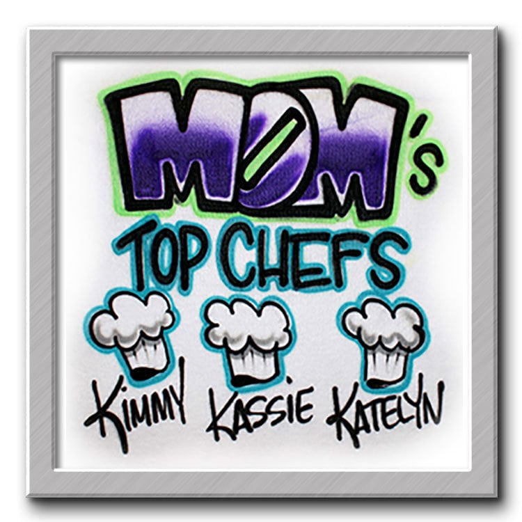 Airbrush T-Shirt Mamas Spitzenköche Familie von FreshAirShirts