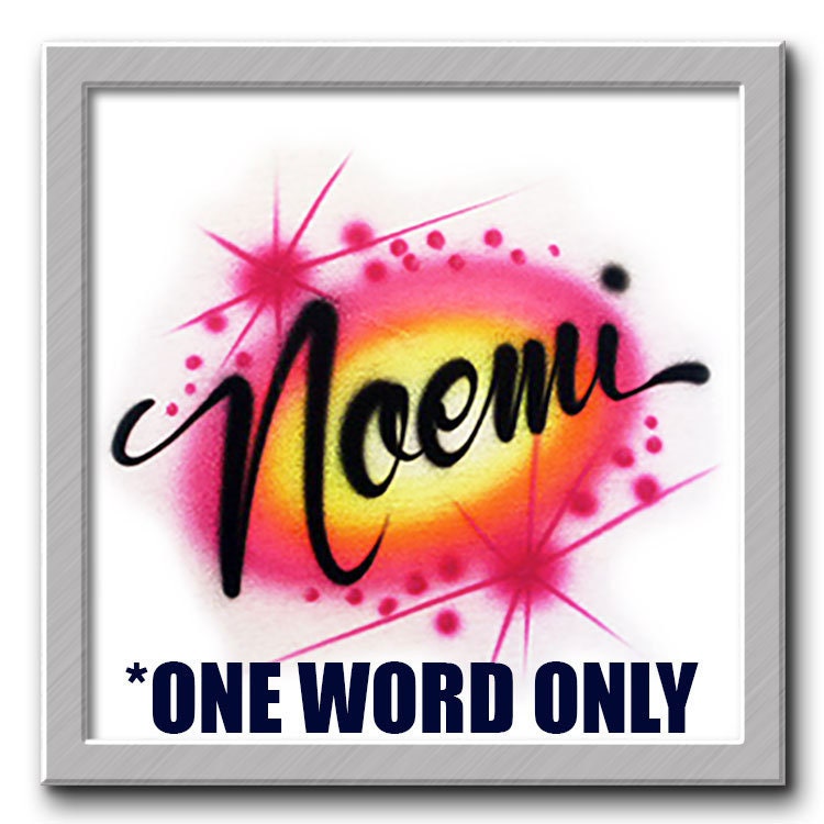 Airbrush T-Shirt - Name Schrift Sterne T-Shirt Personalisiert Geschenk -Individuell Airbrush T-Shirt - Name Schrift Sterne T-Shirt Personalisiert Geschenk -Individuell von FreshAirShirts