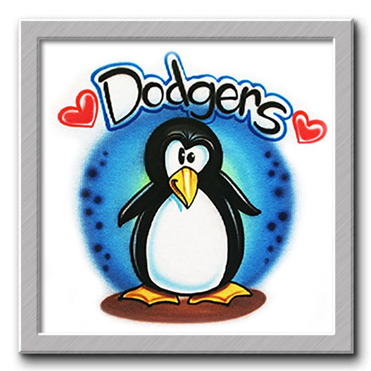Airbrush T-Shirt Pinguin Deine Name/Wort Airbrush T-Shirt Pinguin Deine Name/Wort von FreshAirShirts
