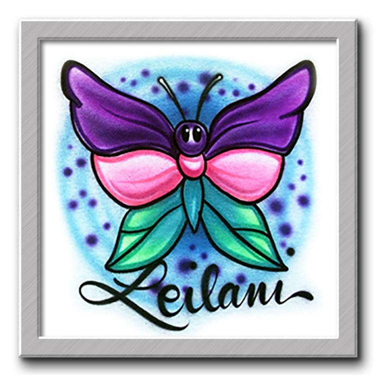 Airbrush T-Shirt - Schmetterling T-Shirt Name Personalisiert Individuell Geschenk Airbrush T-Shirt - Schmetterling T-Shirt Name Personalisiert Individuell Geschenk von FreshAirShirts