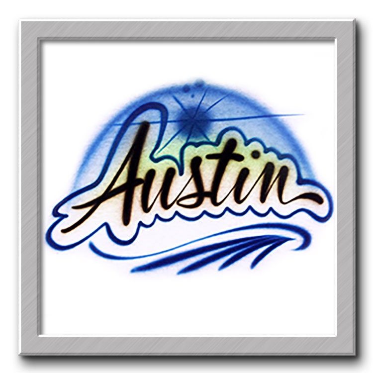 Airbrush T-Shirt Schriftzug Name von FreshAirShirts