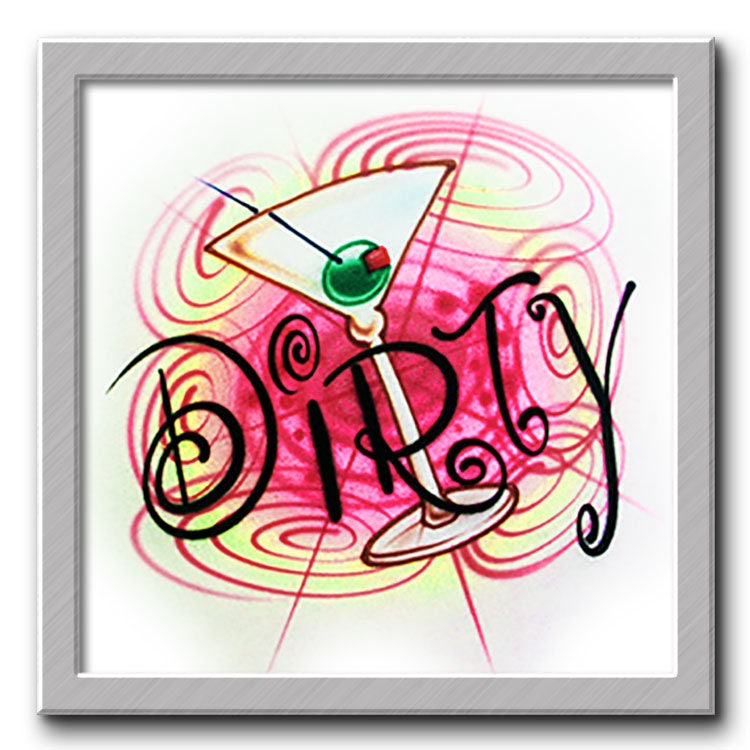 Airbrushed T-Shirt Dirty Martini Dein Name Du Währst Farbe von FreshAirShirts