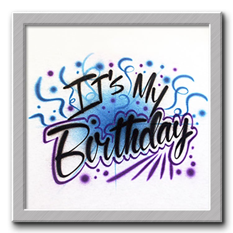 Airbrushed T-Shirt Geburtstag Dein Name von FreshAirShirts