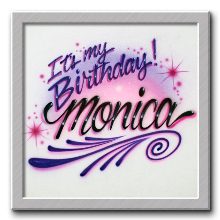 Airbrushed T-Shirt Geburtstag Dein Name von FreshAirShirts