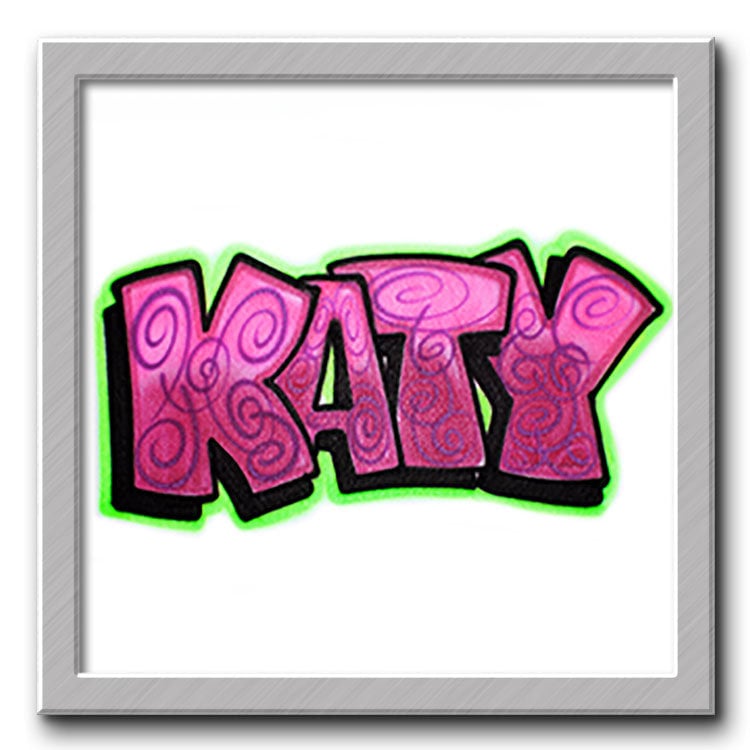 Airbrushed T-Shirt Ihr Name Sie Wählen Eine Farbe von FreshAirShirts