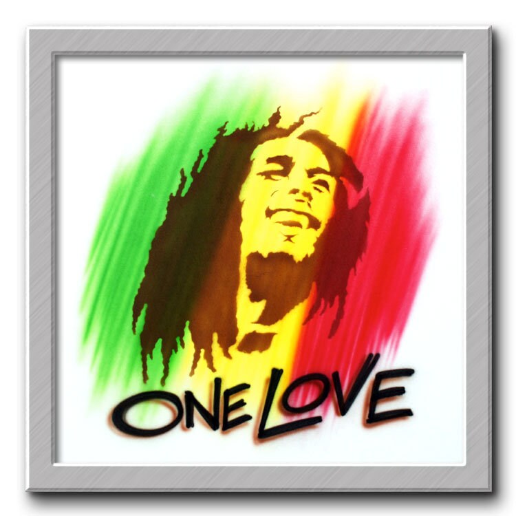 Airbrushed T-Shirt Reggae-stil von FreshAirShirts