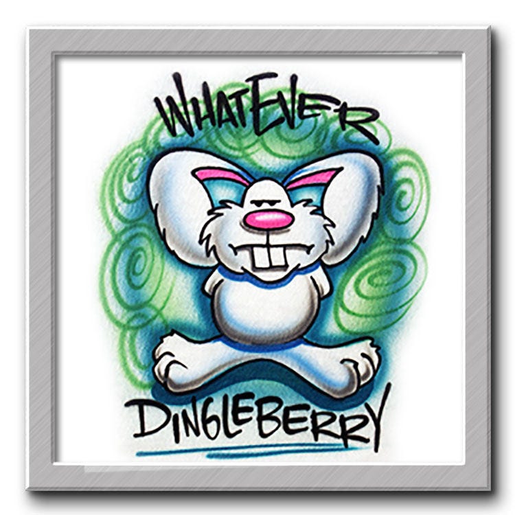 Airbrushed T-Shirt Whatever Dingleberry Ihr Name Sie Wählen Farbe von FreshAirShirts