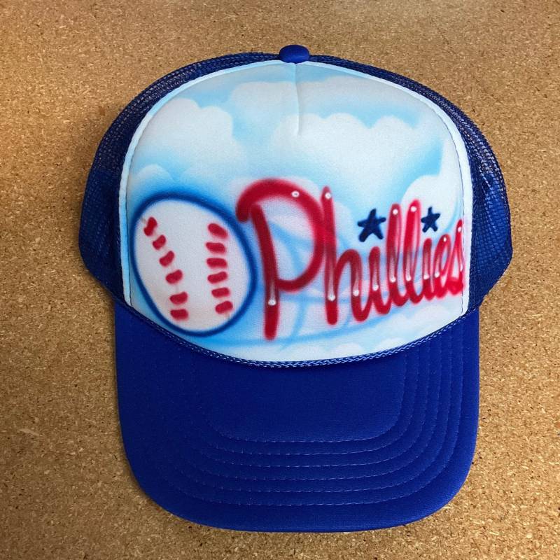 Airbrushed Trucker Mütze Baseball Oder Softball Dein Name/Wort von FreshAirShirts