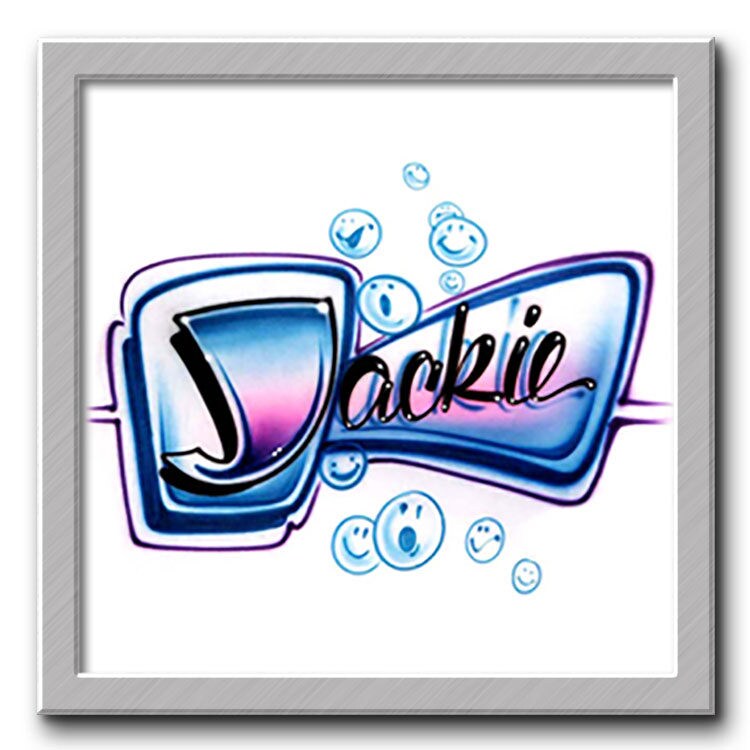 Block Name W/Bubbles Design Airbrushed T-Shirt Ihr Sie Wählen Eine Farbe Block Name W/Bubbles Design Airbrushed T-Shirt Ihr Sie Wählen Eine Farbe von FreshAirShirts