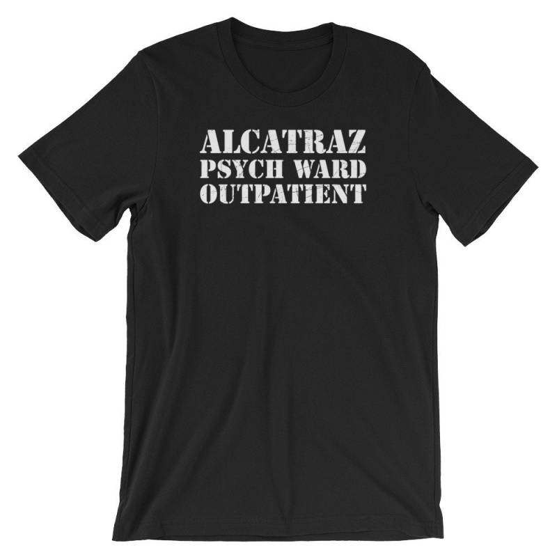 Alcatraz Psych Station Ambulant T-Shirt | Lustiges Häftling-T-| Kurzärmeliges Unisex-T-Shirt Gefängnisinsassen Shirt Aus Dem Krankengefängnis von FreshDressedTees