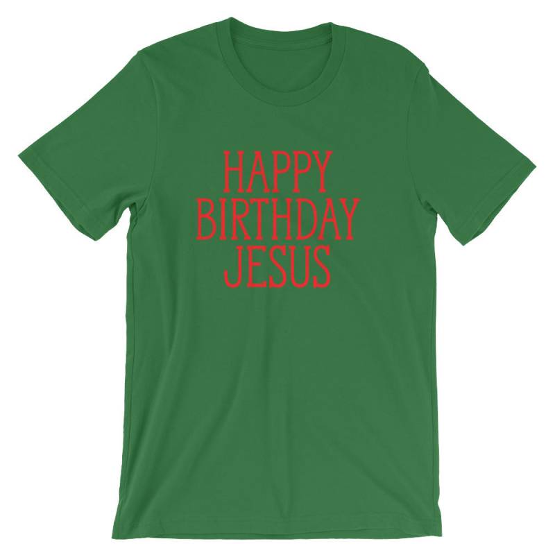 Alles Gute Zum Geburtstag Jesus Traditionelle Werte Cool Xmas Shirt | Frohe Weihnachten Urlaub Partei Saison T-Shirt Birthday Celebration Tshirt von FreshDressedTees