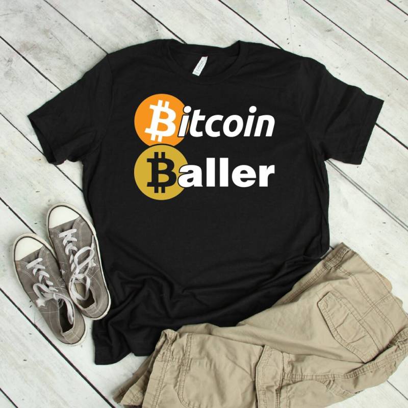 Bitcoin Baller T-Shirt | Baller, Shirt, Bitcoin, Kryptowährung Hemd, Geschenk, Tshirt, Krypto-Shirt von FreshDressedTees