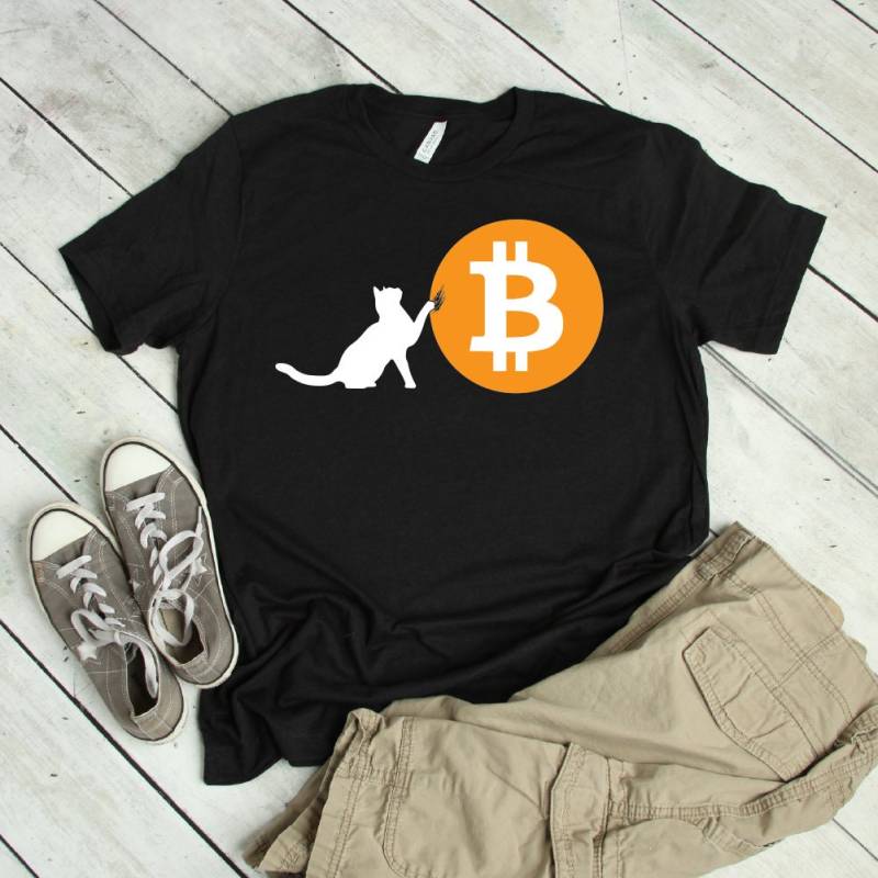 Bitcoin Katze T-Shirt | Katze, Shirt, Bitcoin, Kryptowährung Hemd, Geschenk, Tshirt, Krypto-Shirt, Bitcoin-T-Shirt von FreshDressedTees