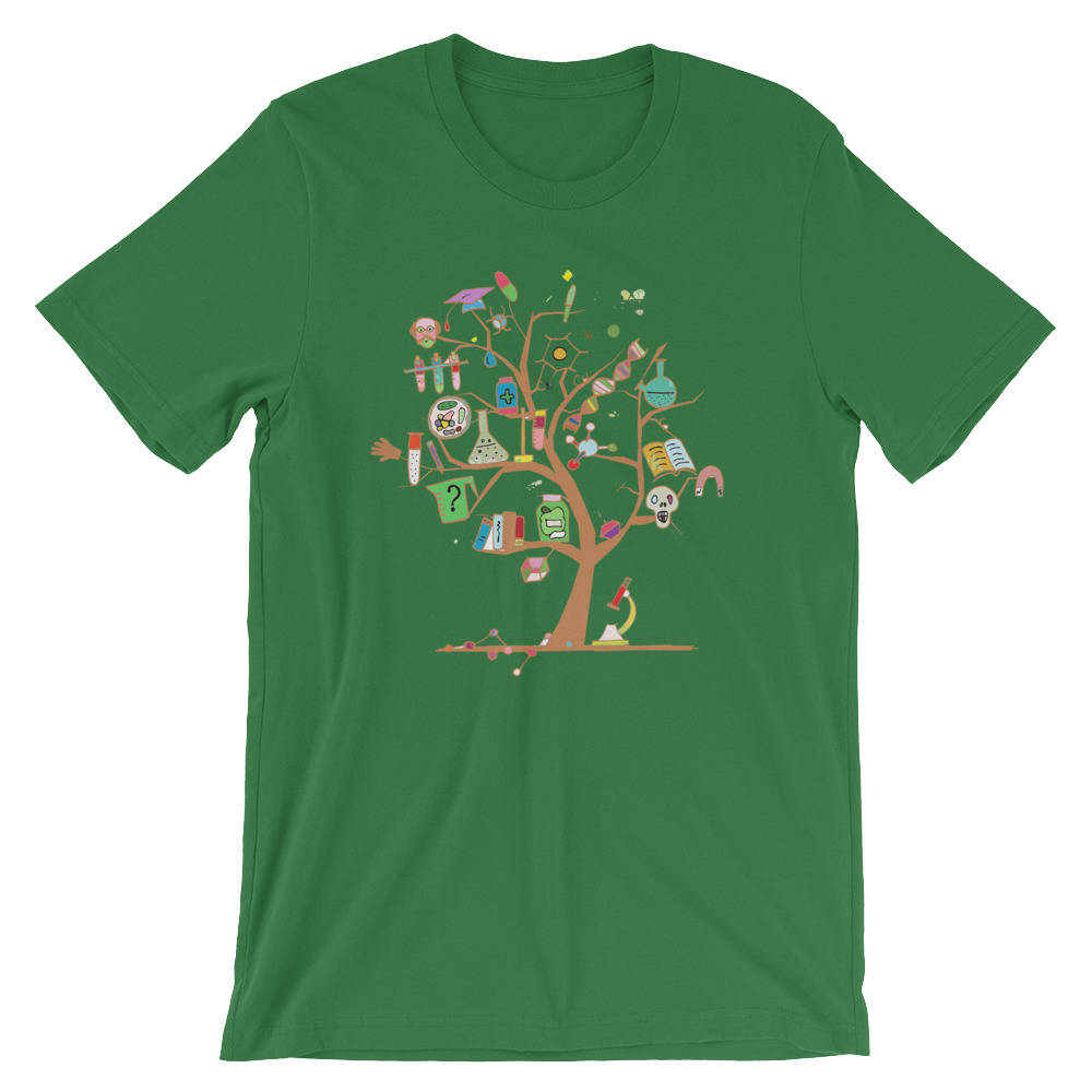 Chemistree Urlaub Xmas Shirt | Chemie Weihnachtsbaum Wortspiel T-Shirt Lustige Party Cool Kostümidee Kurzarm-Unisex von FreshDressedTees