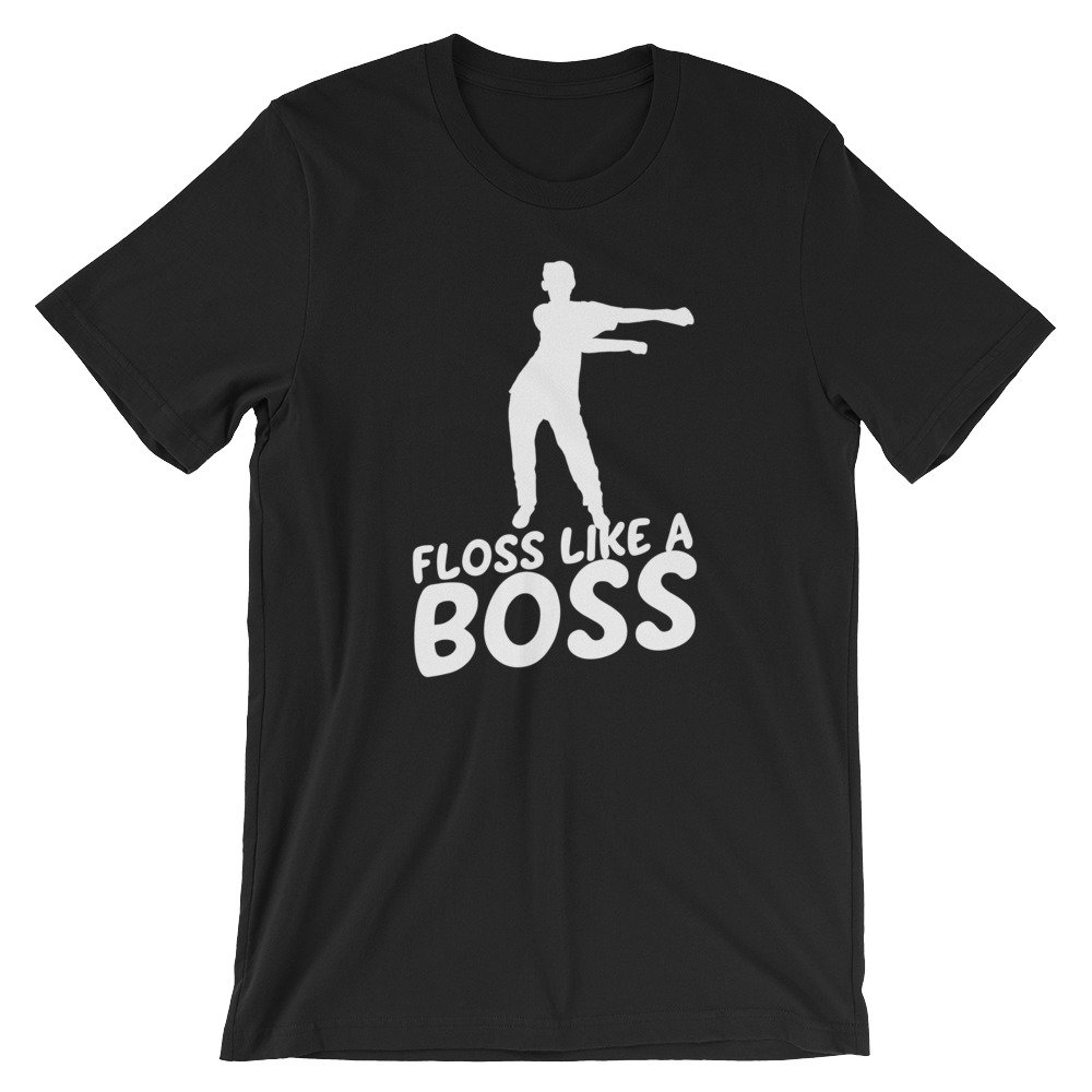 Flossing Kid Lustiges Shirt | Tanz Craze T-Shirt Floss Like A Boss Kurzärmeliges Unisex-T-Shirt Humor Dance Liebhaber von FreshDressedTees