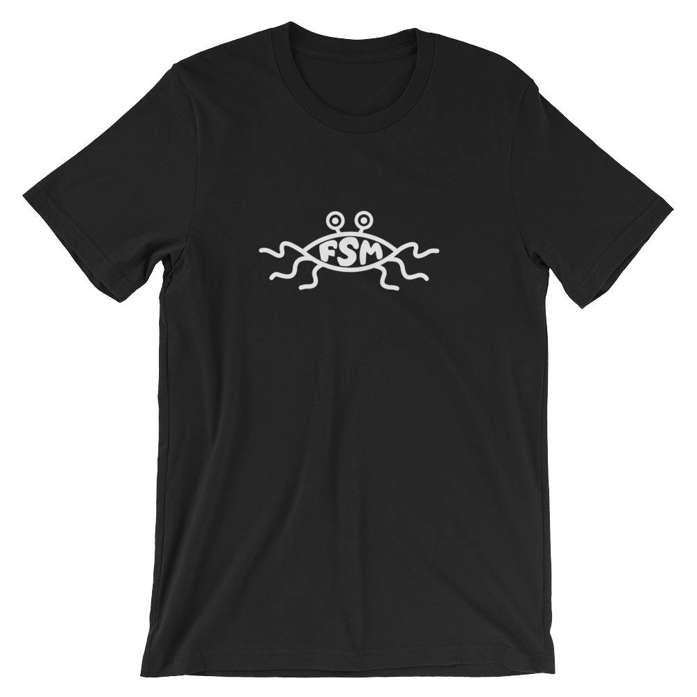 Fsm Fliegende Spaghetti Monster Süße Unisex Shirt | Anti-Religion Atheist Pastafarianism Bewegung T-Shirt Besten Verkäufer Geschenk Kurzarm-T-Shirt von FreshDressedTees