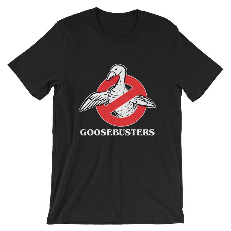 Gans Busters Lustige Unisex Shirt | Geist Niedlichen Tier Humor Cool Film Parodie T-Shirt Beste Souvenir Kurzarm-T-Shirt von FreshDressedTees