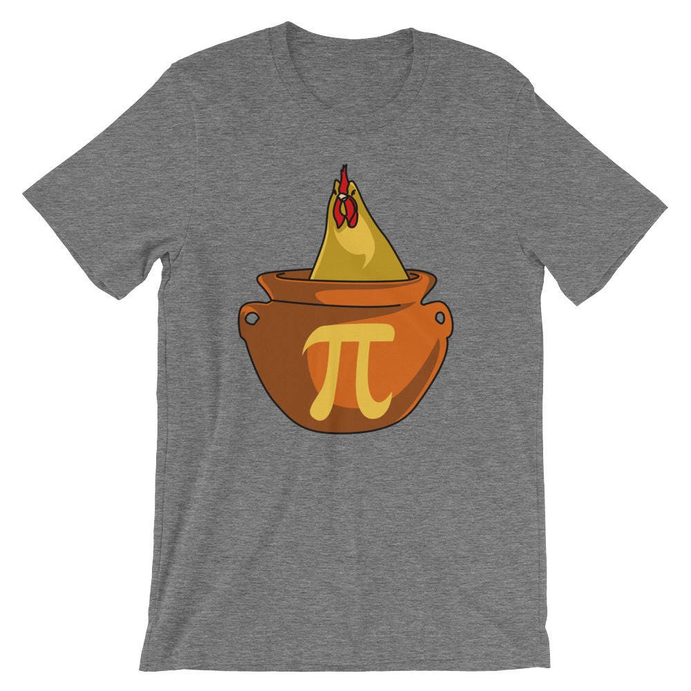 Huhn Pot Pie Lustige Wissenschaft Geek Humor T-Shirt | Mathematik Algebra Pi Zeichen Symbol Besten Mathe-Liebhaber-T-Shirt Tag Stolz Mathe-Nerd von FreshDressedTees